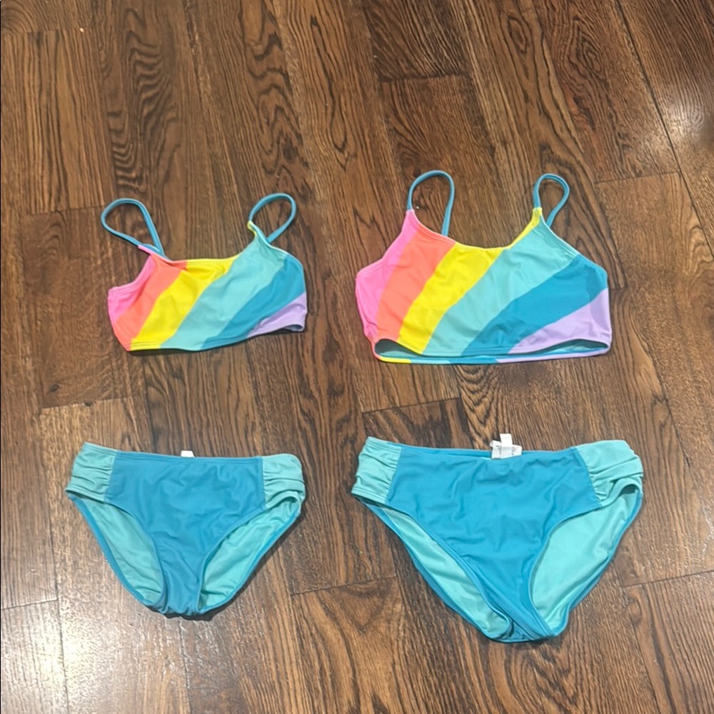 Colorful Striped Bikini Set